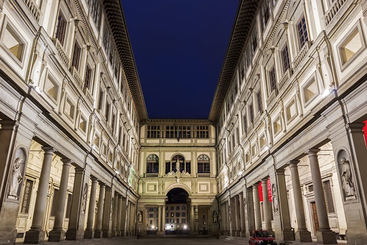 Uffizi Gallery in Florence in Italy