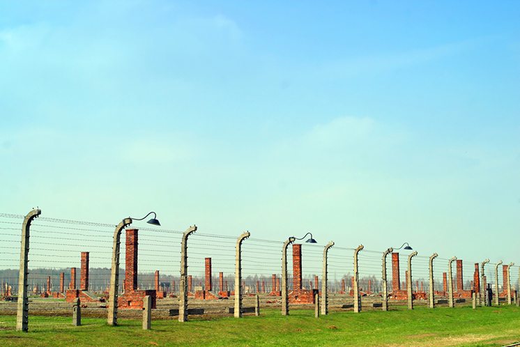 The Auschwitz concentration camp Oswiecim Poland.