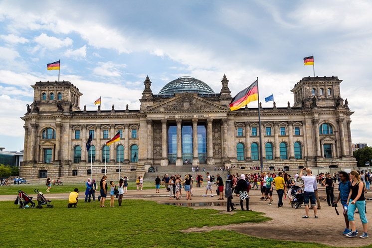 Reichstag building in Berlin