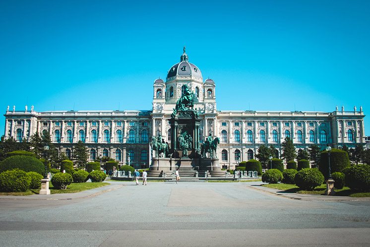 Building Museum of Fine Arts in center Vienna, Austria