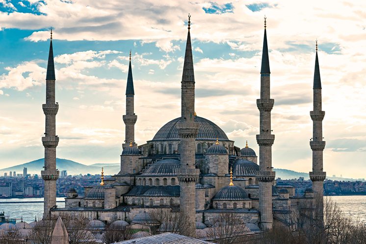 The Blue Mosque, Istanbul, Turkey.