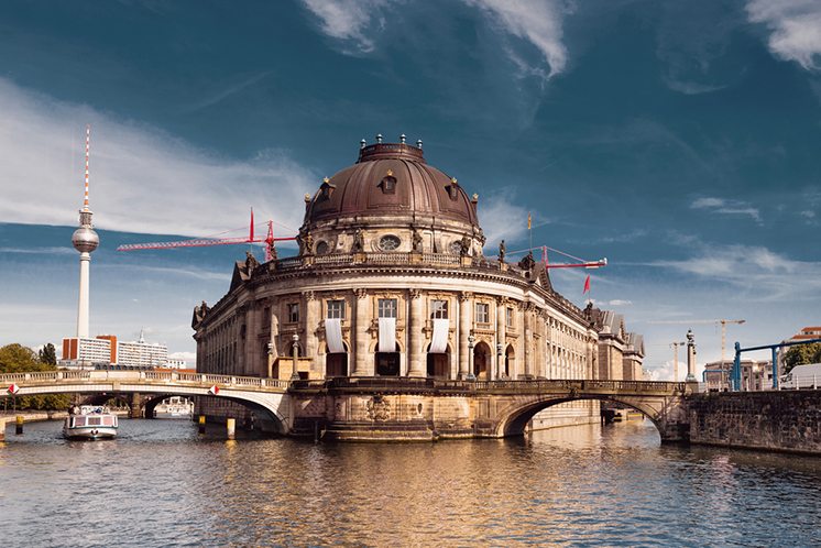 Bode Museum in Berlin, tinted image