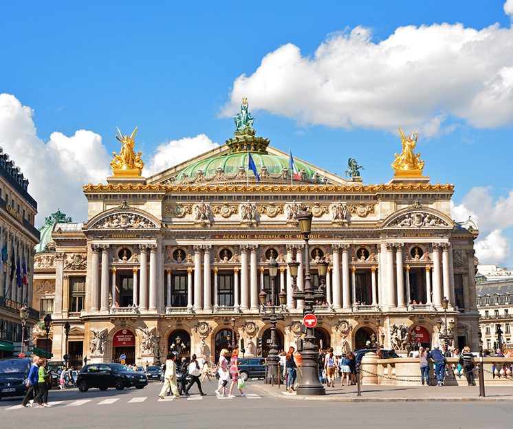 PARIS - August 18: Opera Garnier on August 18,2014 in Paris, Fra