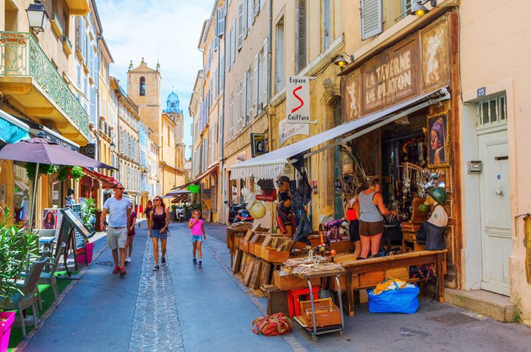 old town of Aix en Provence, France