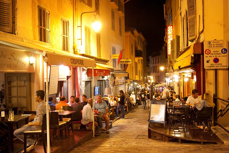 Old town street in Cannes