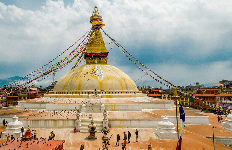 Boudhanath Stupa in Kathmandu. Nepal
