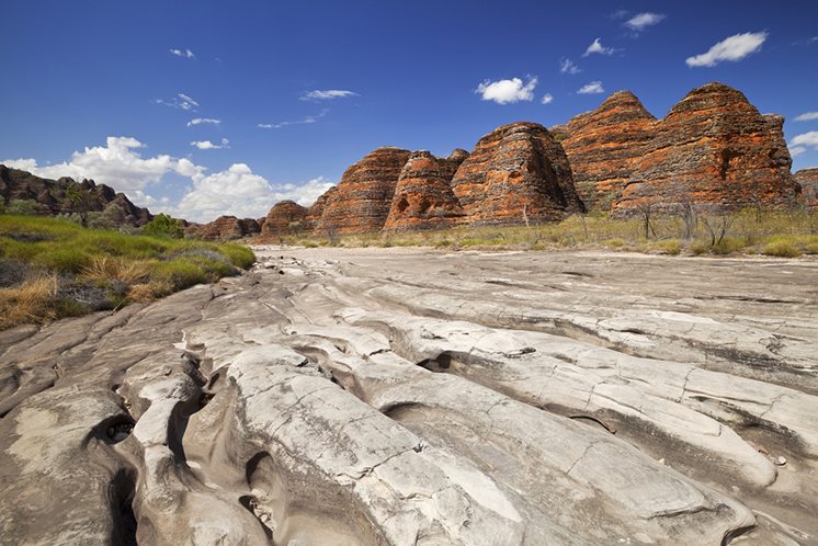Dry riverbed in Purnululu National Park, Western Australia