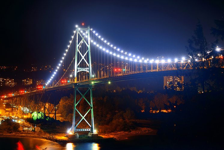 Vancouver city night