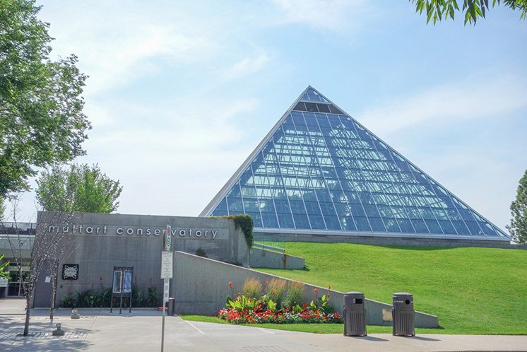 Muttart Conservatory in Edmonton Canada
