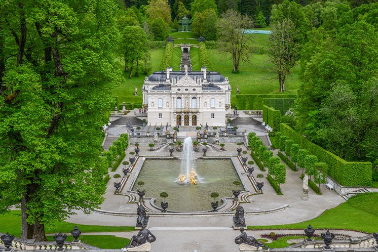 Linderhof Palace, southwest Bavaria Germany near Ettal Abbey
