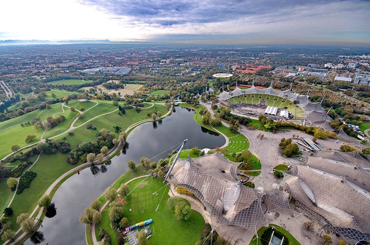 Munich Olympiapark from the TV tover