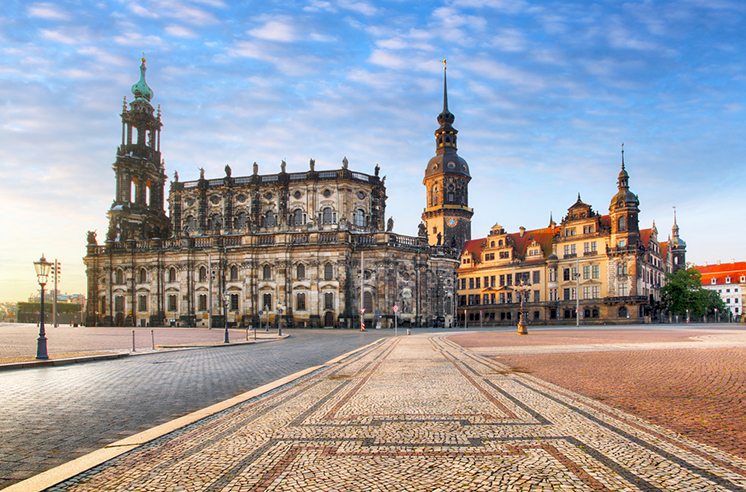 Dresden square, Germany, Hofkirche