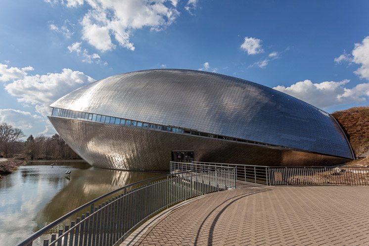 BREMEN, GERMANY - APR 5: The futuristic Universum Science Center