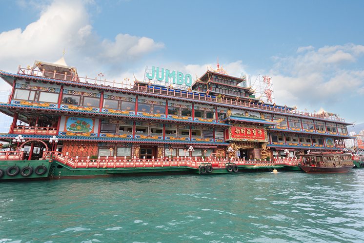 Famous restaurant Jumbo in Hong Kong