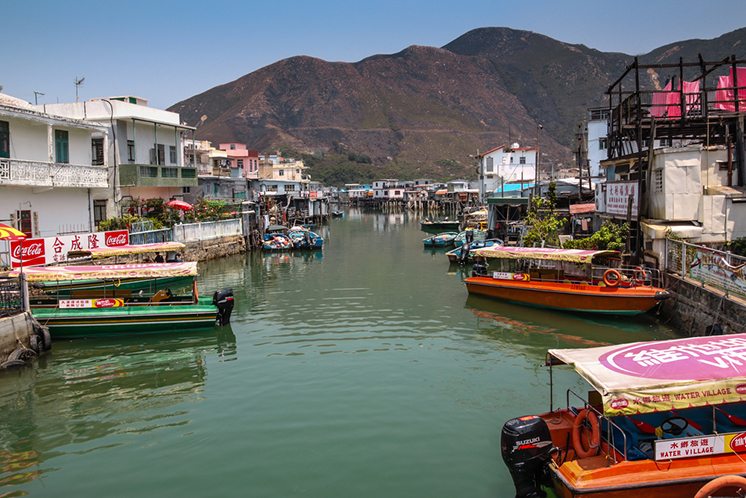 Tai O fishing village stilt houses in Hong Kong