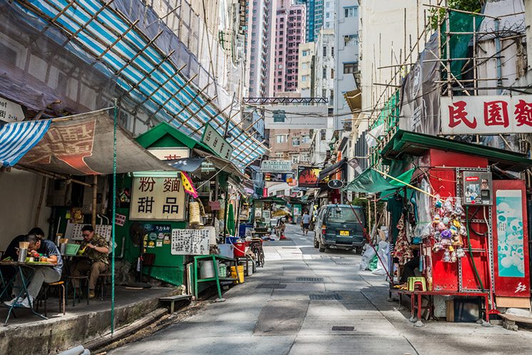 people street restaurant Soho Central Hong Kong