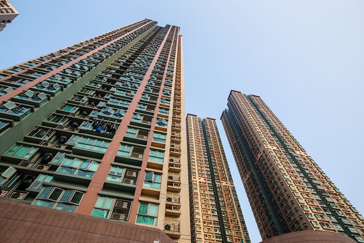 Public apartment block in Hong Kong