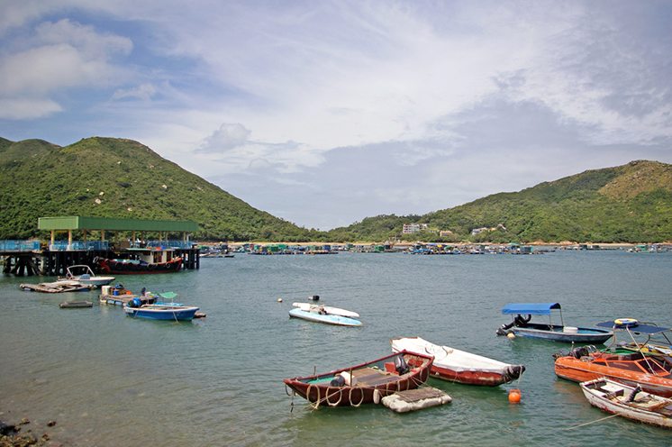 Fishing boats in Lamma Island, Hong Kong.