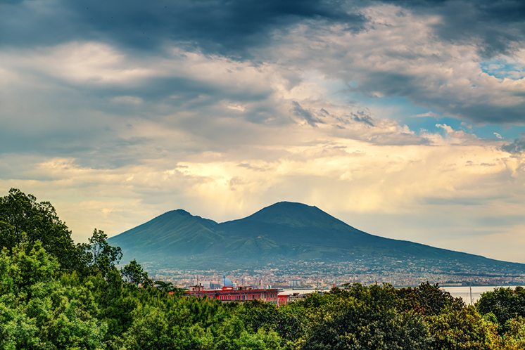 Mount Vesuvius near Naples