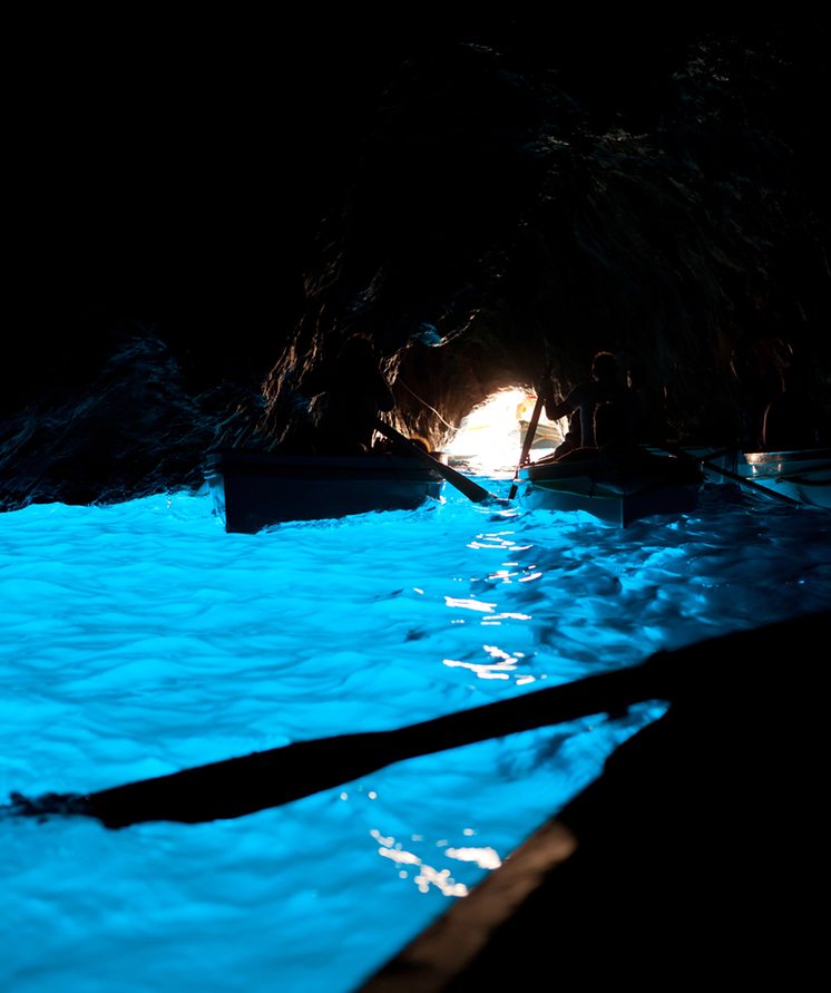 Grotta Azzurra, cave on the coast of the island of Capri.