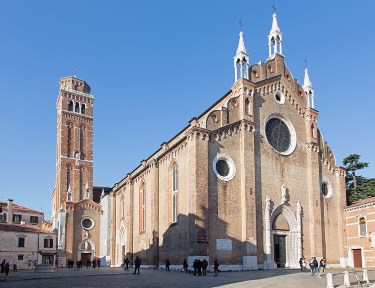 VENICE, ITALY - MARCH 12, 2014: Church Santa Maria Gloriosa dei