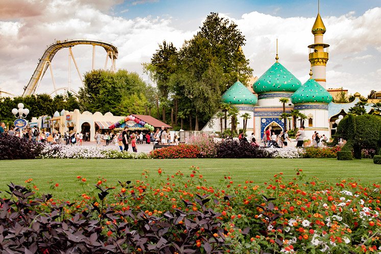 Gardaland Theme Park in Castelnuovo Del Garda, Italy.