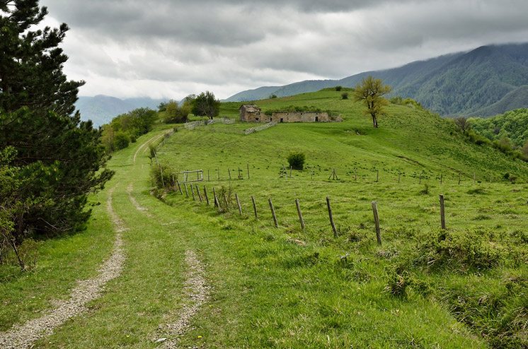 ancient ruins in the mountains