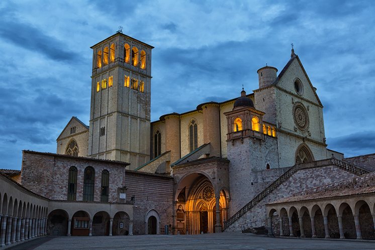 Famous Basilica of St. Francis of Assisi (Basilica Papale di San