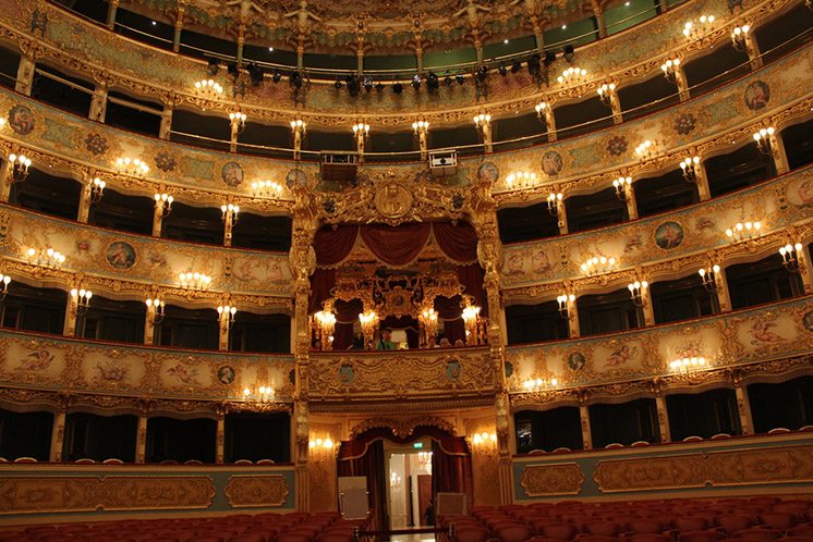 Venice, Italy June 5, 2014: Interior of La Fenice Theatre. Teatr