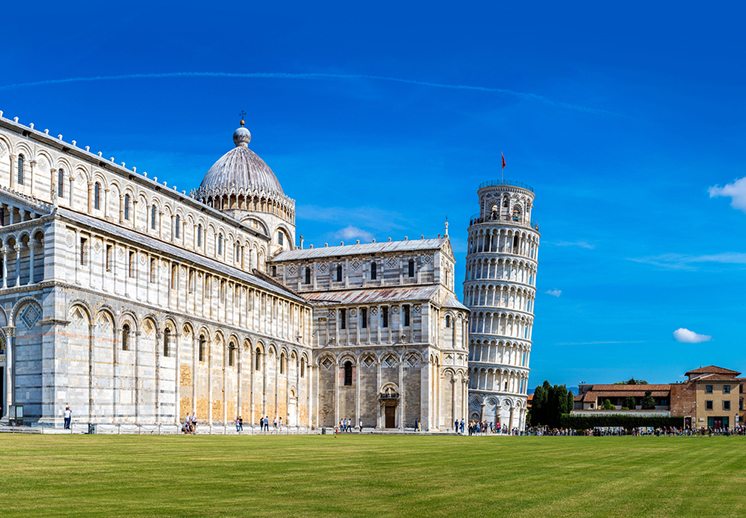 Leaning tower and Pisa cathedral