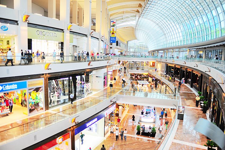 Marina Bay shopping mall