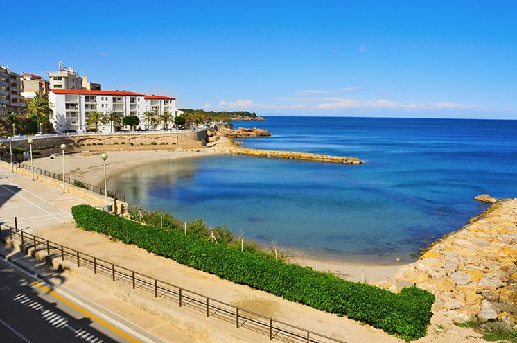 Alguer Beach in Ametlla de Mar, Spain