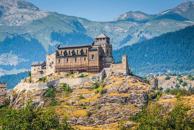 Valere Basilica and Tourbillon Castle, Sion, Switzerland