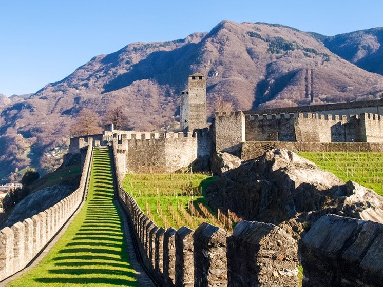 Bellinzona, walled of Castelgrande