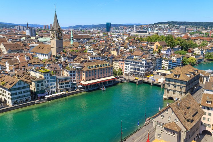 Zurich Cityscape (aerial view)