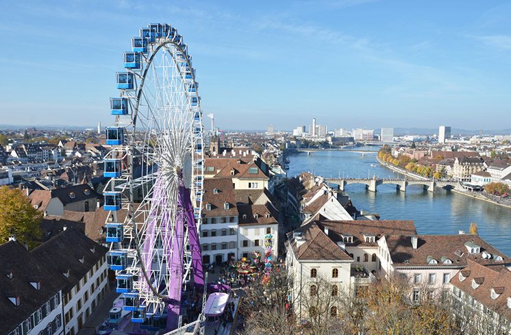 Traditional autumn fair in Basel, Switzerland