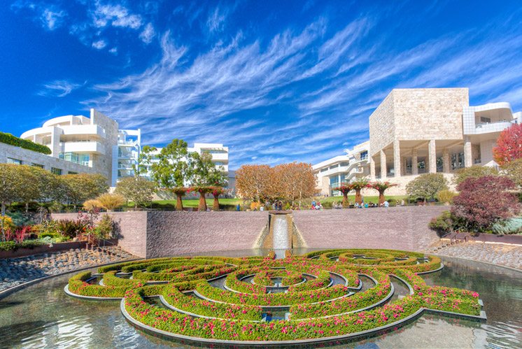 The Central Garden at the Getty Center in Los Angeles.