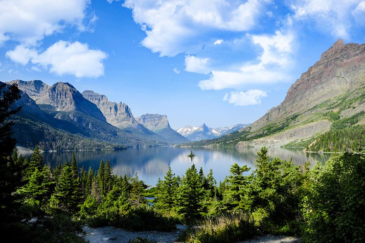 Saint Marys Lake at Glacier National Park