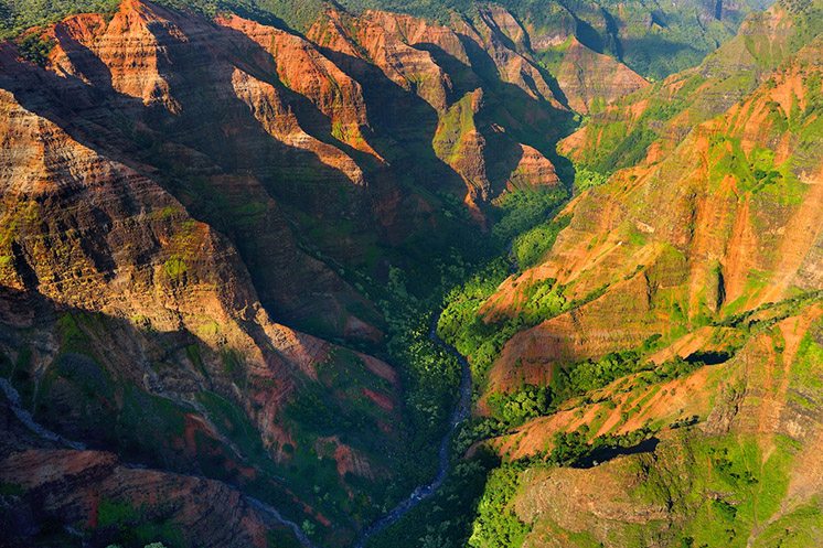 Stunning view into Waimea Canyon, Kauai