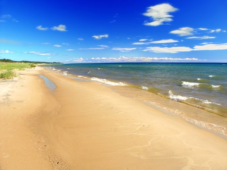 Lake Michigan Summer Beach Landscape