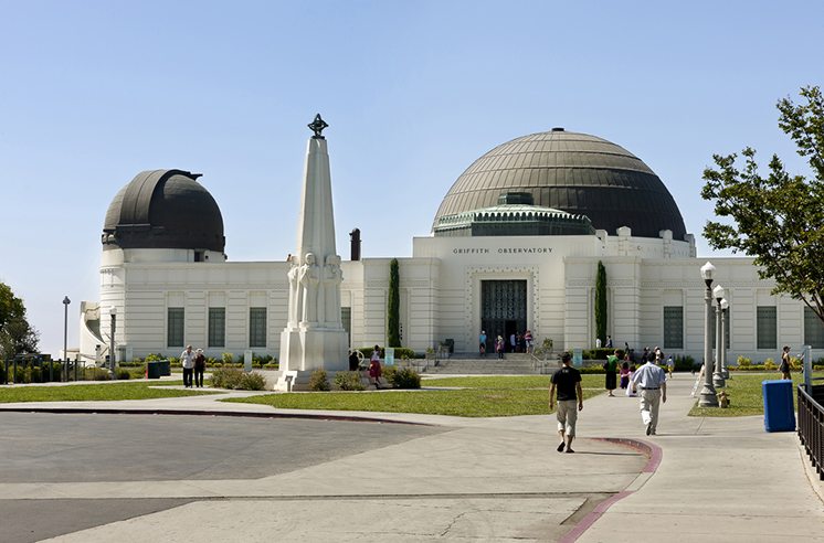 Griffith Observatory and Astronomers Monument Obelisk