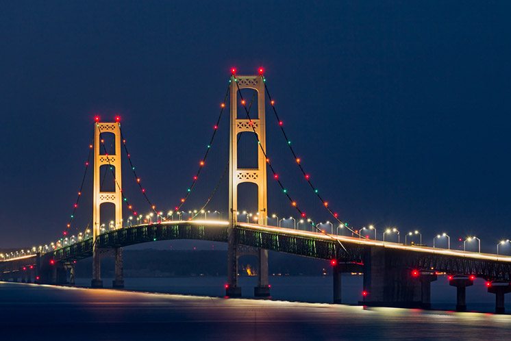 Mackinac Bridge Lights