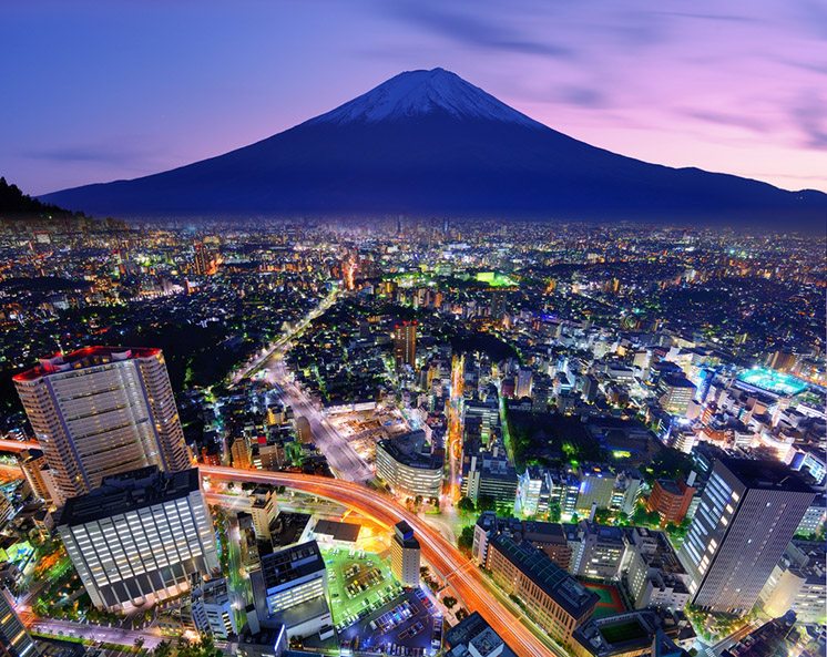 Tokyo and Fuji