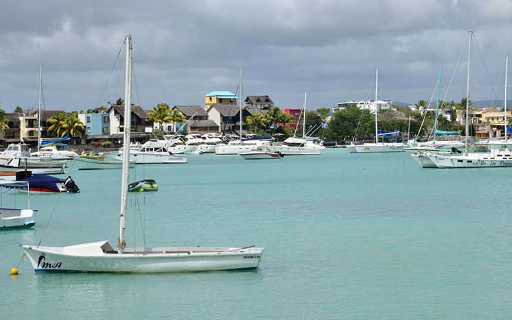 picturesque city of Grand Bay in Mauritius Republic