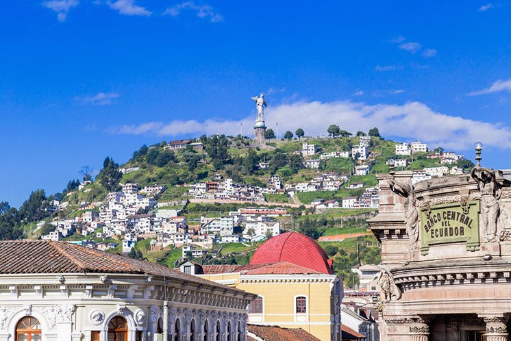 Sculpture of the Virgin in Panecillo Quito Ecuador South America